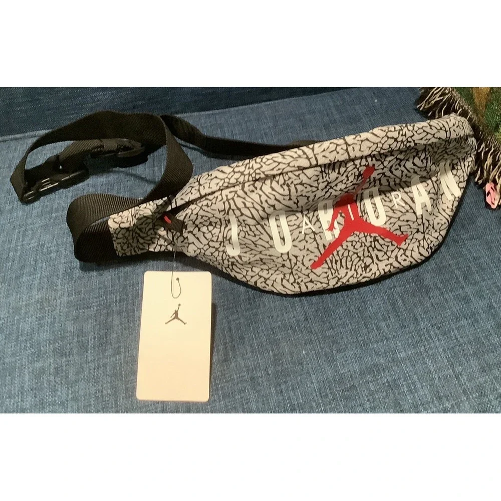 Air Jordan Cross Body Bag/Fanny Pack/ Wolf Gray /New With Tag .